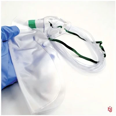 หน้ากากออกซิเจน PVC แบบไม่มี Rebreather